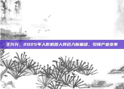 王兴兴，2025年人形机器人将迈入新量级，引领产业变革